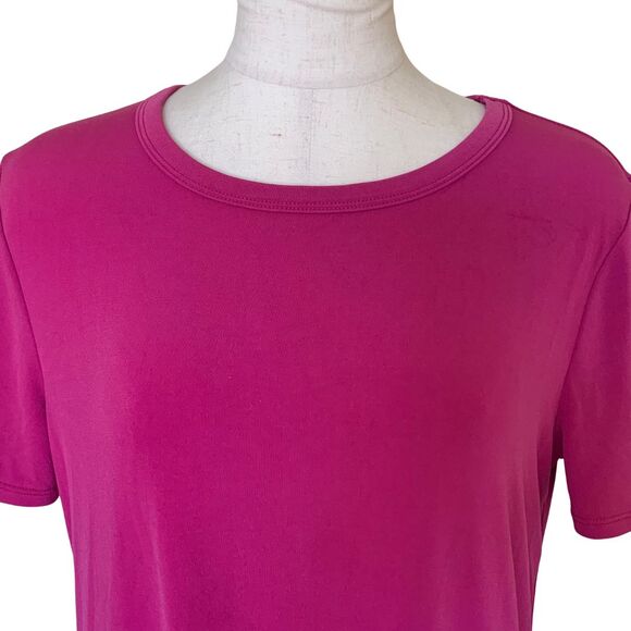 Kenneth Cole Short Sleeve Pink Midi Shift Dress Round Neck size M - Picture 3 of 9